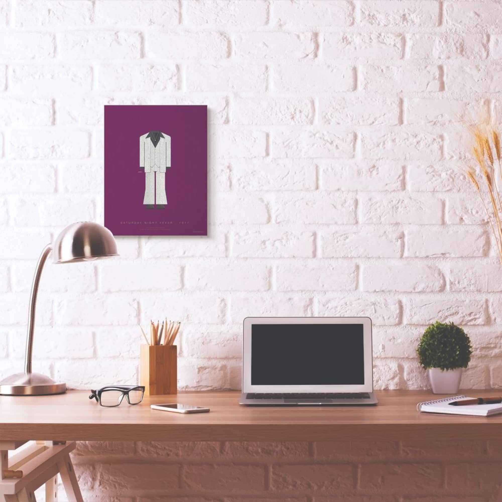 Stupell Industries Saturday Night Fever Minimalist Illustration Canvas Wall Art
